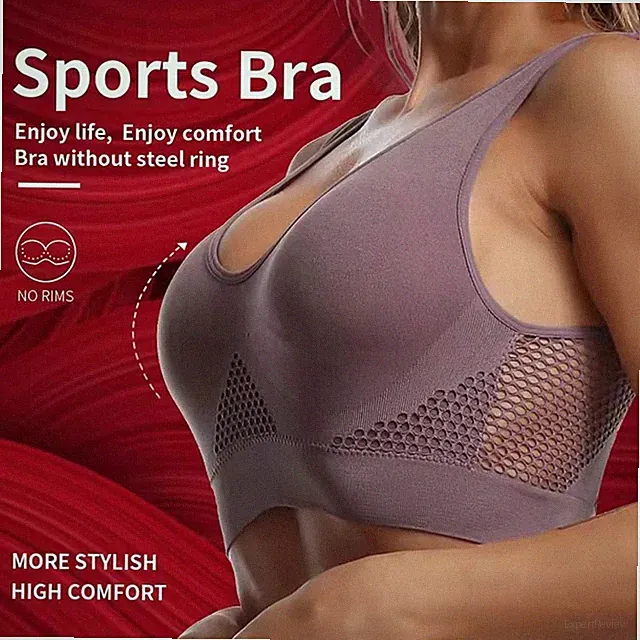 Damen-Sport-Bh Nahtloser Kabelloser Sport-Bh Yoga-Schlaf-Bh /