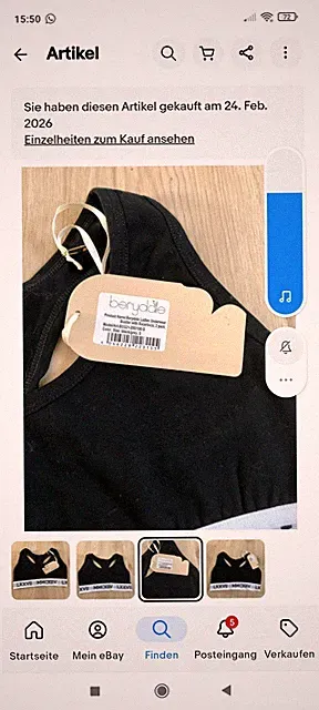 Damen Sport BH .Neu mit Etikette. Groß S.