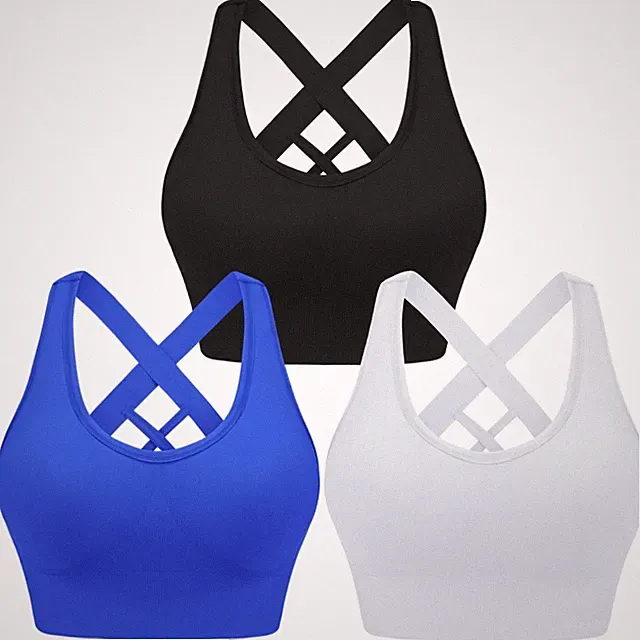 Damen Sport-BH Push-up Rückenfrei für Top Halt und Unterstützung