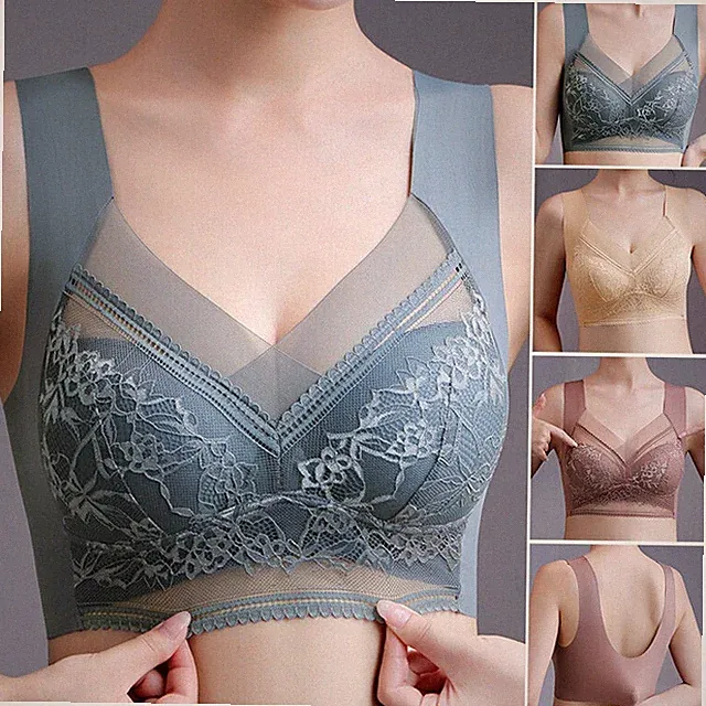 Damen-Sport-Bh Röhrenoberteile Dessous-Unterwäsche Bequeme Nahtlose Spitze #N.