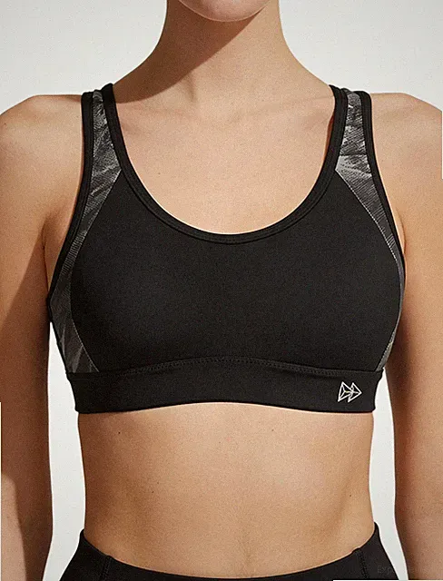 Damen Sport BH Starker Halt Große Größe Gekreuzt Rücken Gepolstert Fitness La...