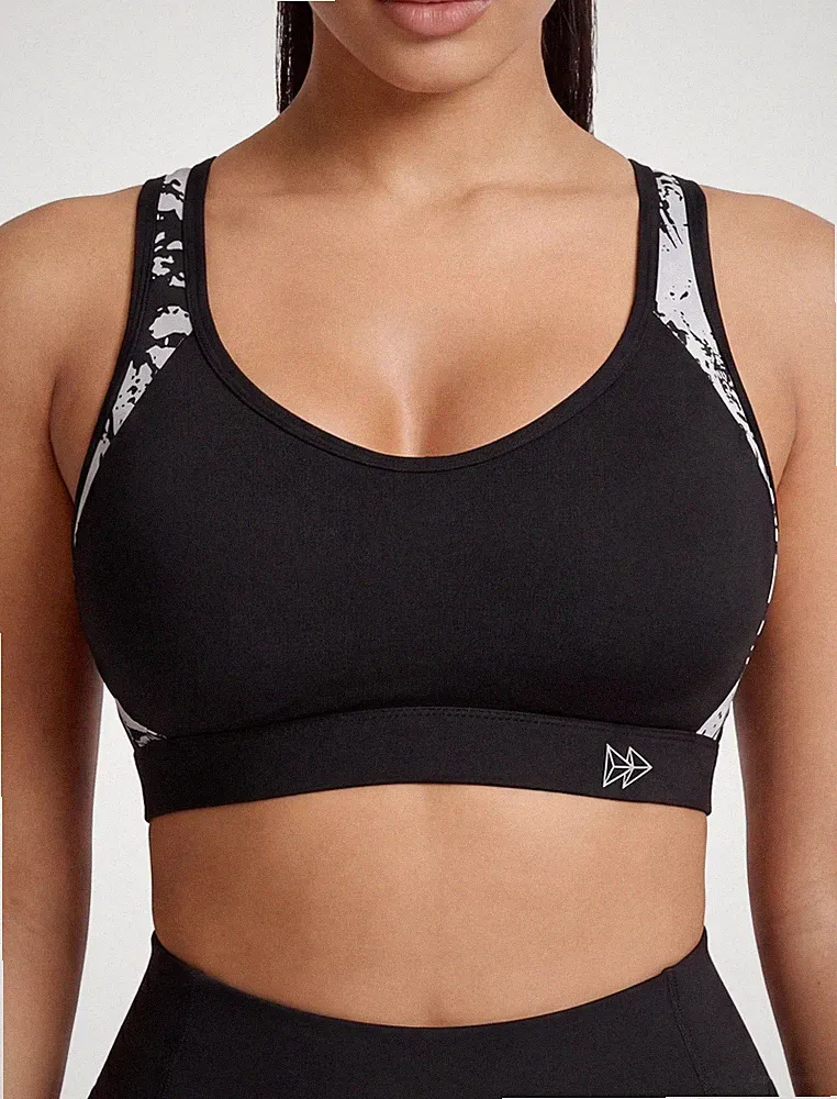 Damen Sport BH Starker Halt Große Größen Gekreuzt Rücken Bügellos für Laufen...
