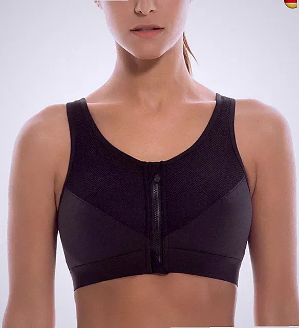 Damen Sport BH Starker Halt - Vorderverschluss Ohne Bügel Und Einlagen für Nach
