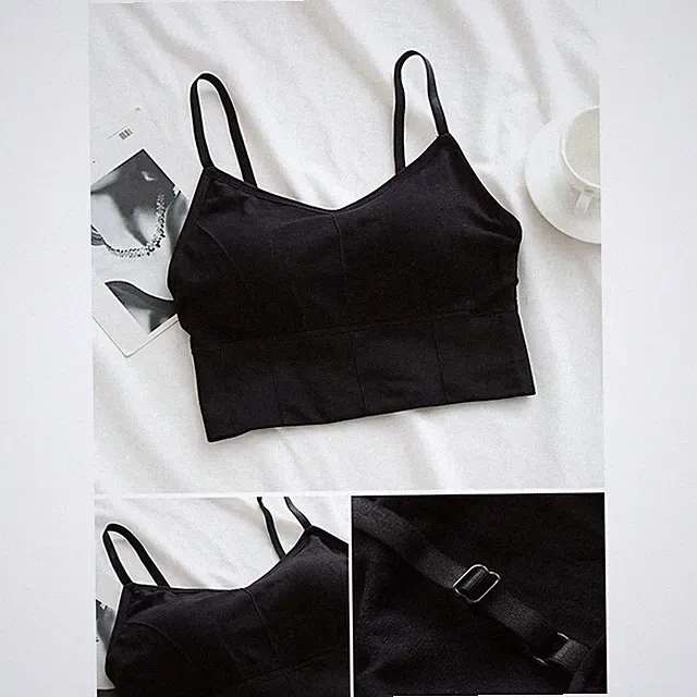 Damen Sport BH Trägerlos Ohne Stahlring Bequem Atmungsaktiv Raffung BH