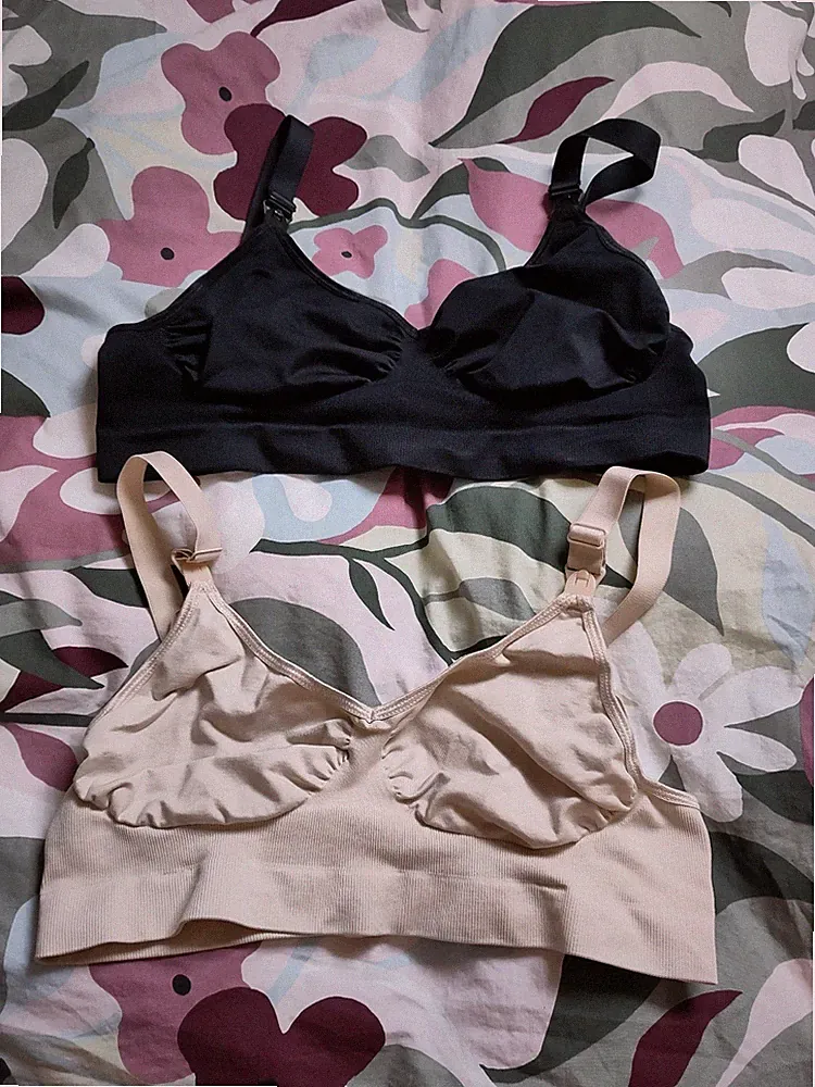 Damen Stillen BH Still-BH von Mama Babydream nude + schwarz neu M 38