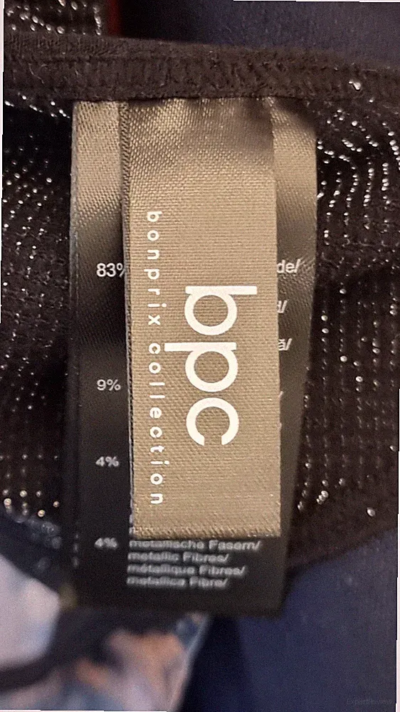 Damen Top Ohne Bügel BH GRÖßE S Schwarz/Silber Marke bpc Collection Bonprinx