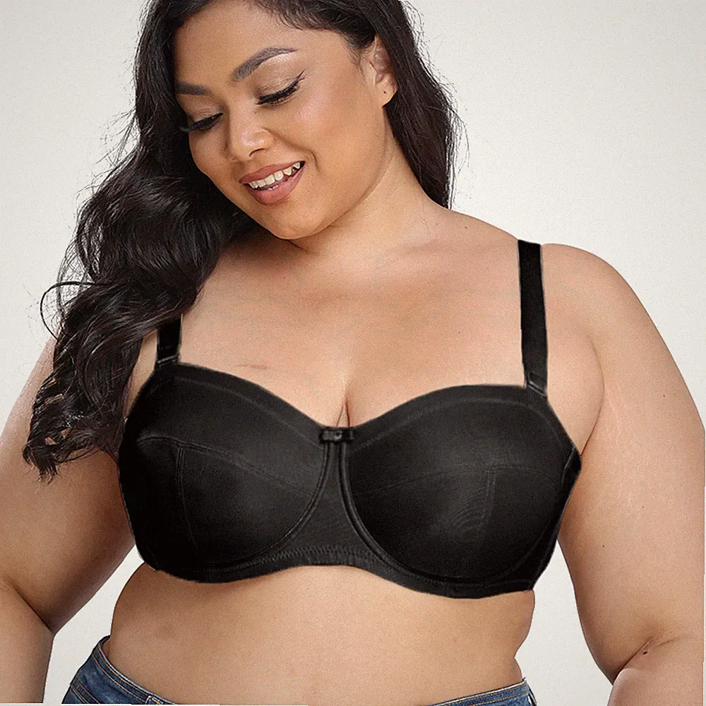 Damen Trägerloser BH Bügel Minimizer BH Multiway ungepolstert Große Brust