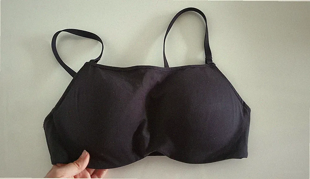 DAMEN TRÄGERLOSER BH MIT BÜGELN UND SEITLICHEN VERSCHLUSS BANDEAU SCHALEN BH NEU