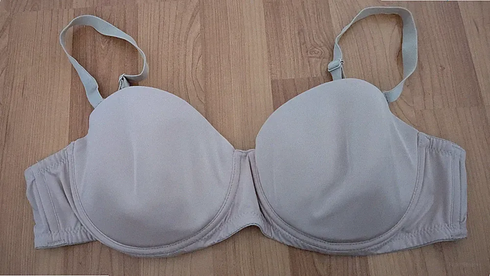 Damen Trägerloser BH mit geformten Cups Hunkemöller Gr. 85 C beige mit Bügel