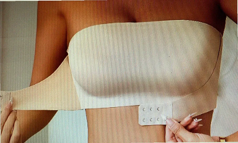 Damen Trägerloser Push Up BH, XL