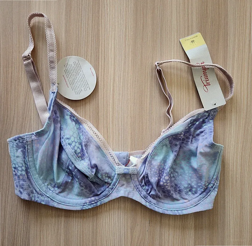 Damen Triumph Beauty-Full Allure W Vollschalen BH mit Bügel Blau (M007) 32F
