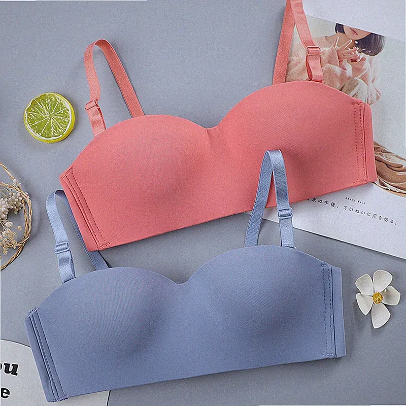 Damen Unsichtbar Push Up Bh Bralet Trägerlos Unterwäsche Bh Sexy Dessous Top G