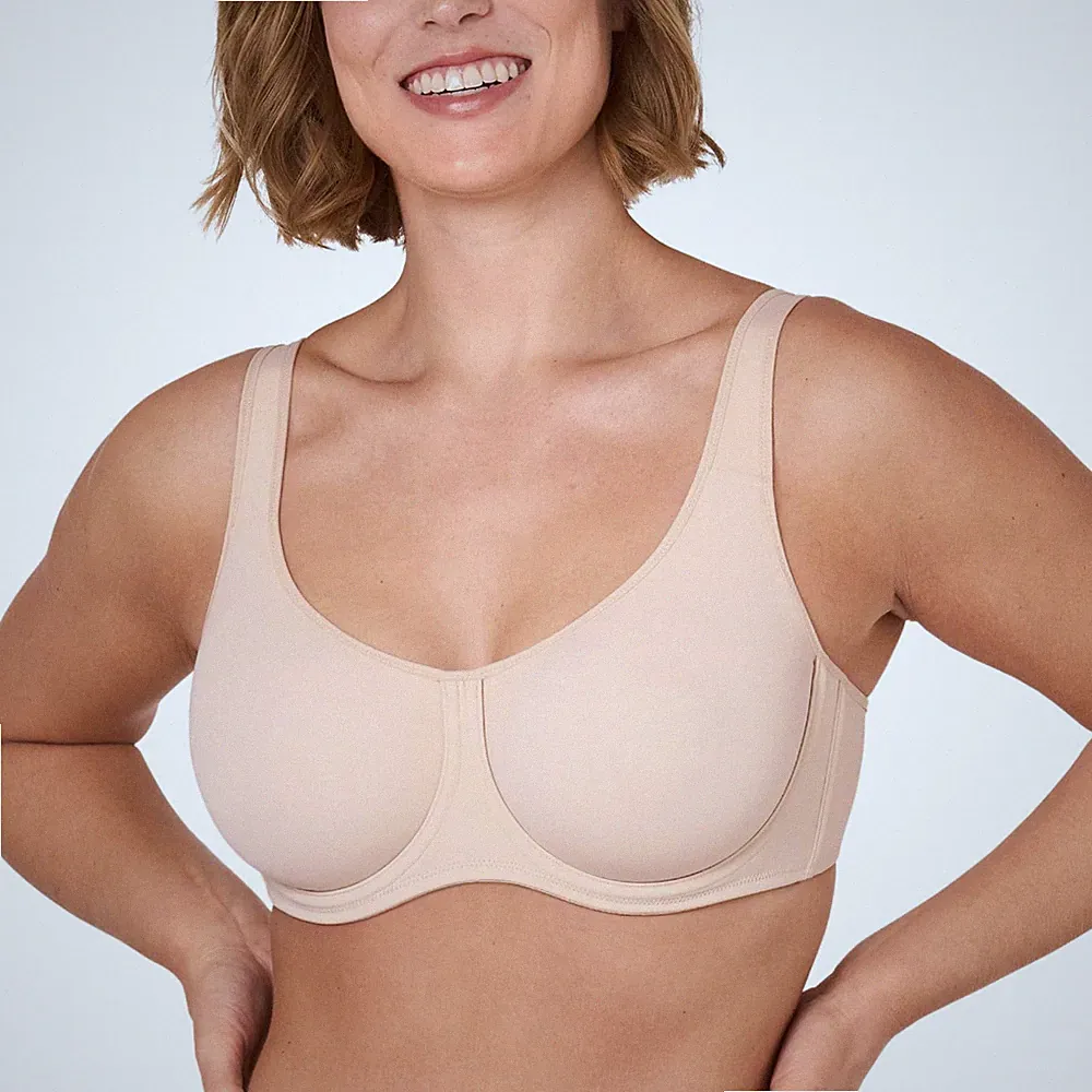 Damen Voller Bedeckung Bügel BH Große Größen Soft Ungefütterter Tshirt BH Bei...