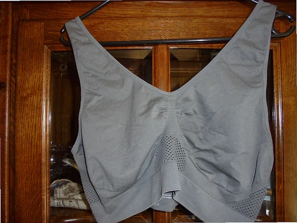 Damenbustier 3 XL grau Sport BH