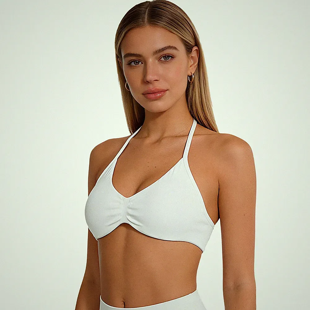 DE Damen Nahtlose Yoga Bra Drahtloses Workout Bh Bralette Tank Crop Top Sport Bh
