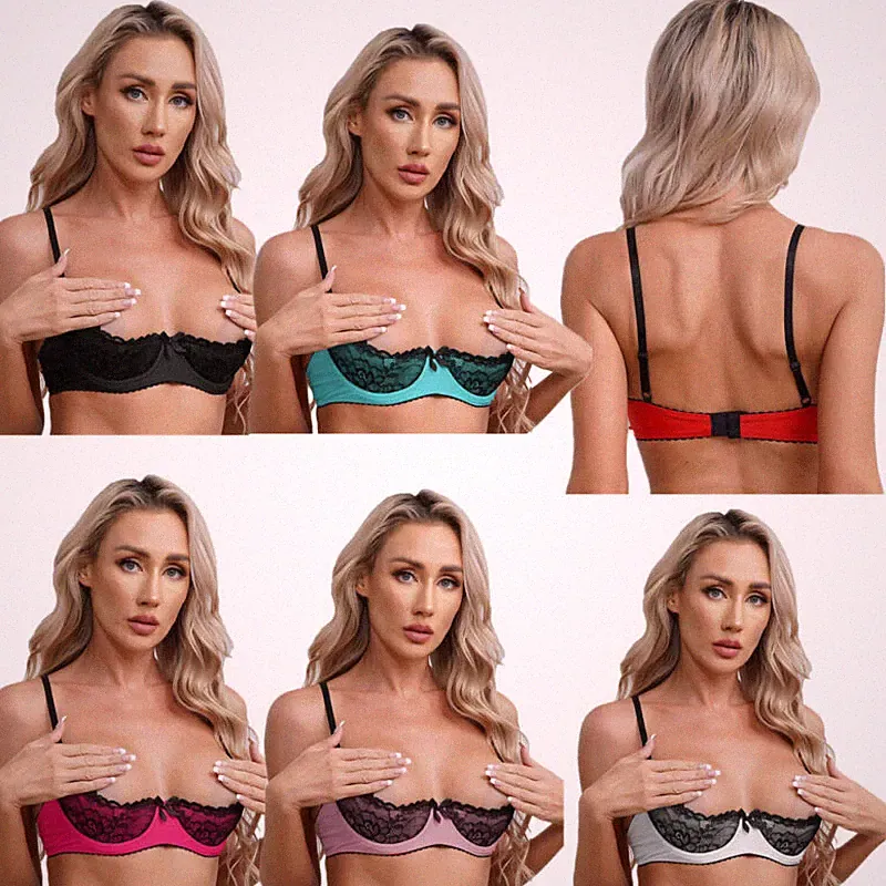 DE-Damen Push Up Büstenhebe Bralette Bügel BH Dessous Unterwäsche Reizwäsche