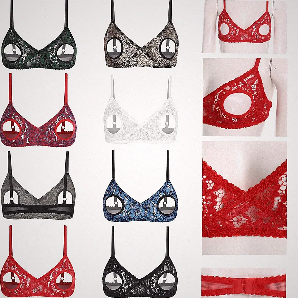 DE Damen Spaghetti Straps Spitzenbh Bra Bügellos Push Up BH Bra Top Rave Club