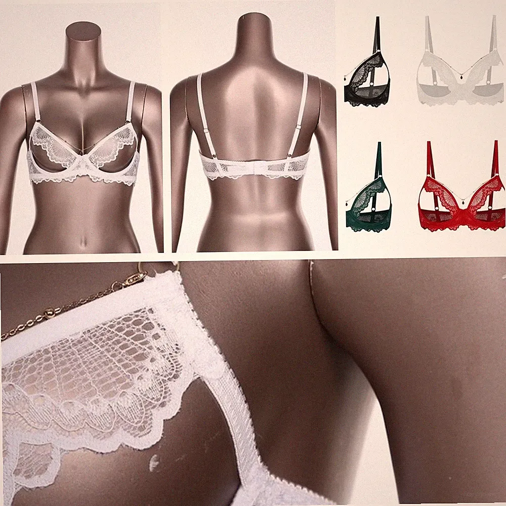 DE Damen Spitze Bh Hebe Offene Bralette Mit Bügel Bh Bügellos Open Cup