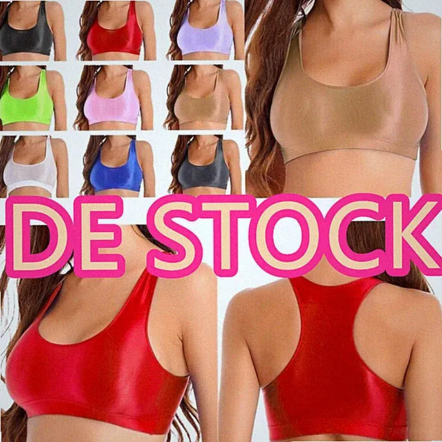 DE Damen Sport BH Bustier Sexy Tank Weste Fitness Yoga Sport Training Crop Top
