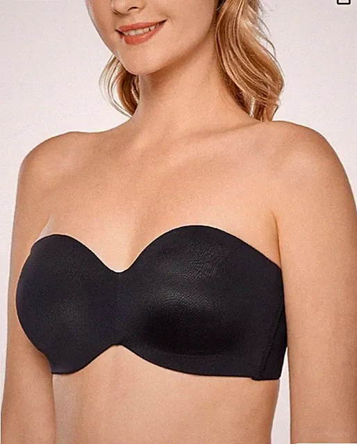 Delimira Damen Minimizer Bügel Trägerloser BH Schwarz 40E NEU UVP 29£