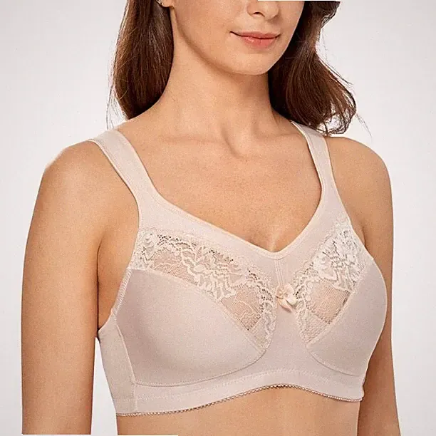 DELIMIRA Minimiser BH ohne Bügel Nude UK 42C BRANDNEU