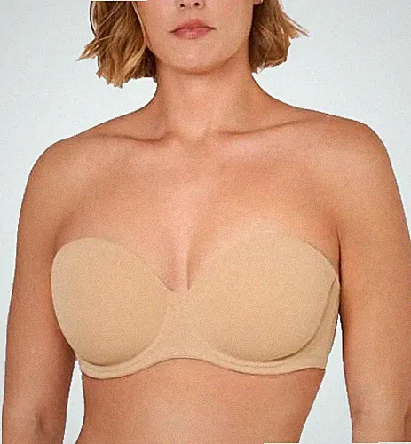 DELIMIRA Soft Tan BH 36B Bügel Kontur Trägerlos Multiway Glatt Elegant Cup