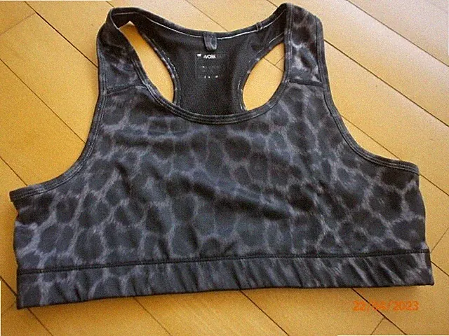 Designer Work Damen Fitness Schwimm Bra Bustier Tierdruck Gr. S M