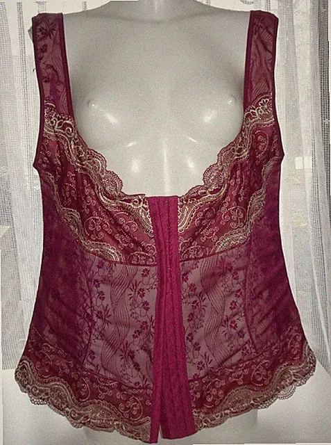 Dessous Set Große Größe 56 2 Teile Sip und Korsage, rote Spitze