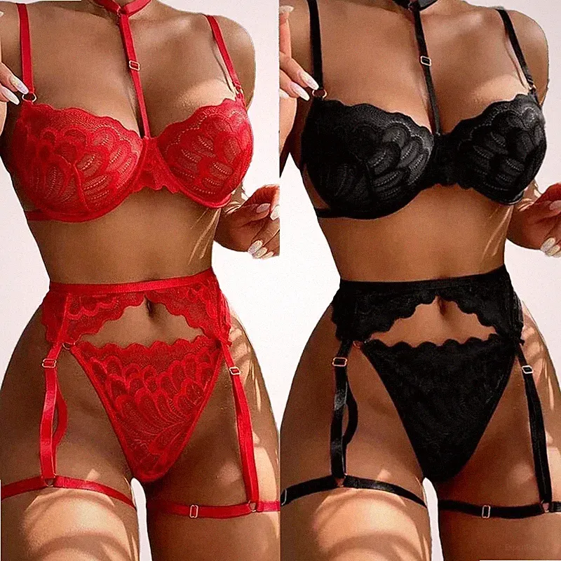 Dessous Set Spitze Übergröße - Tragekomfort Größen S-XL Damen