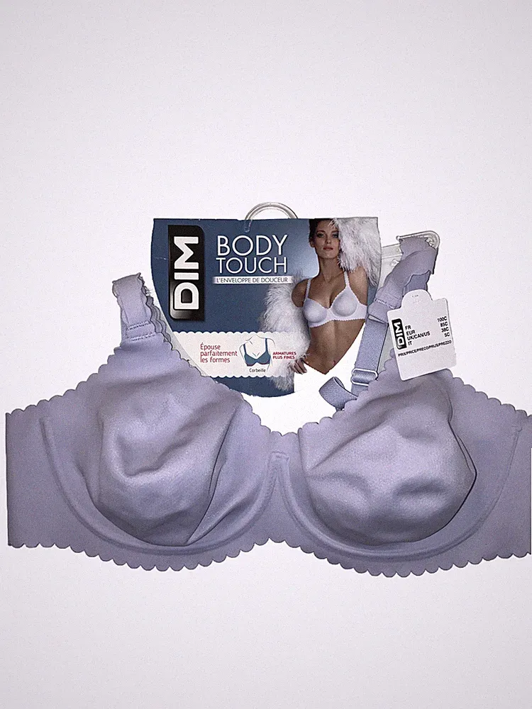 DIM BH Bustier BHs Bügel-BH Ungepolstertes Körbchen Gr:100C lila