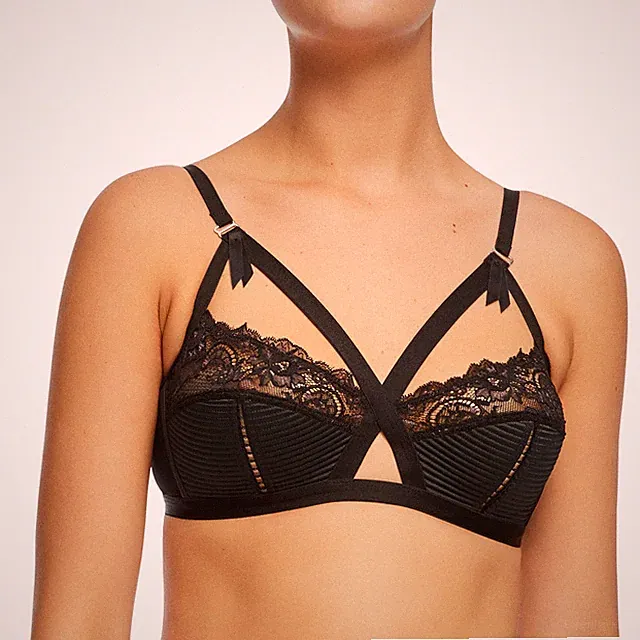 Dita von Teese Damen Madam X bügelloser BH mit Spitze & Strapping Details