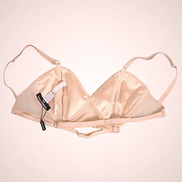DOLCE & GABBANA Underwear Beige Nylon Triangel Soft Cup Büstenhalter IT3/M 60...