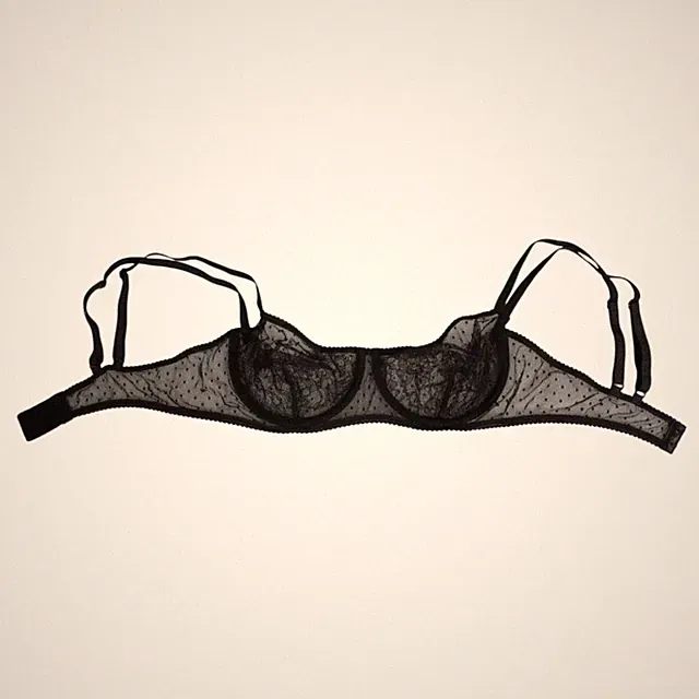 DOLCE & GABBANA Underwear Black Floral Bügel Balconette BH IT4 / L 450usd