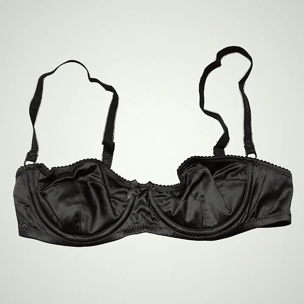 DOLCE & GABBANA Underwear Black Semi-Pad Bügel Balconette BH IT2 / S 320usd