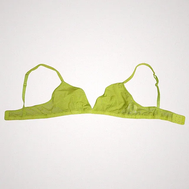 DOLCE & GABBANA Underwear Gelb Grün Nylon Soft Cup Büstenhalter IT3/M 270usd