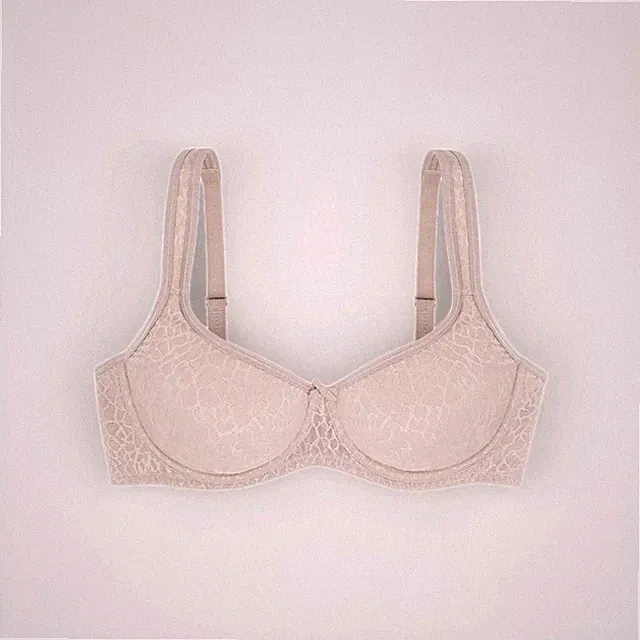 🍀🍀🍀DORINA 1032 Lindsay-GEO Formbügel-BH 2lagig BEIGE breite Träger Spitze BRA