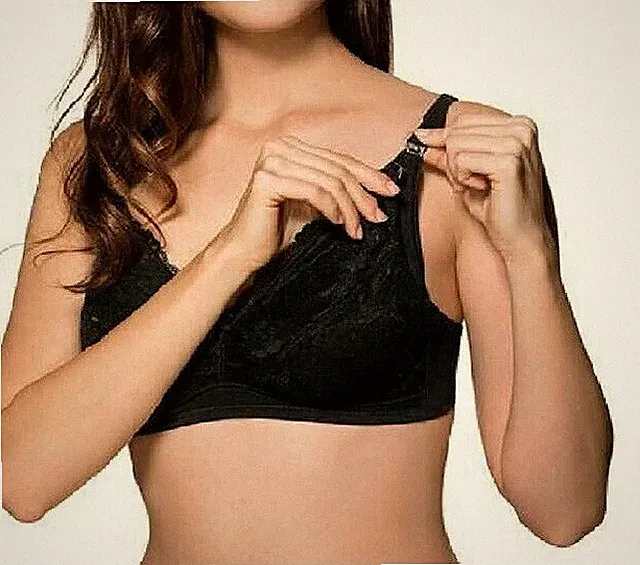 🍀🍀🍀DORINA 17619 stilvoller Still-BH IVY schwarz mit Spitze BABY Größe 75-C