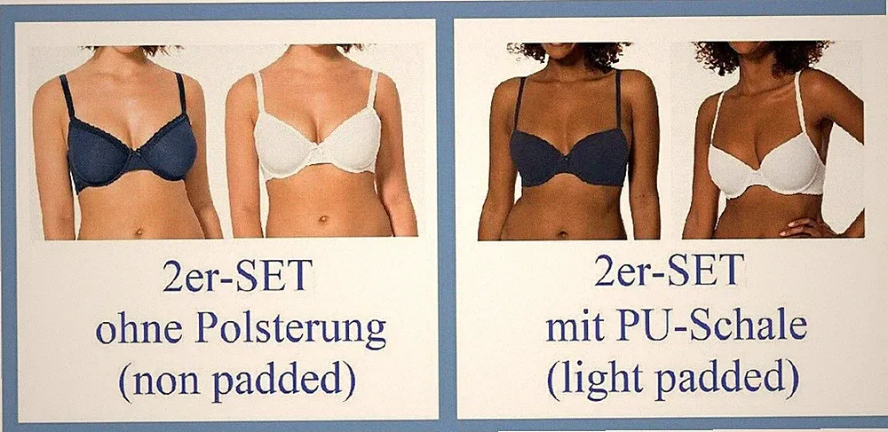2er-Pack Vollschalen-BH