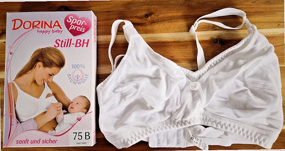 DORINA happy baby Still BH Bügellos 100% Baumwolle 75 C Weiß