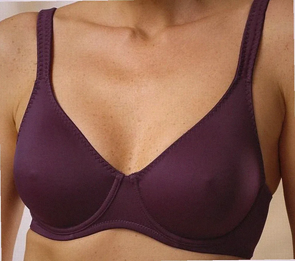 DORINA Lindsay glatter Bügel-BH, T-Shirt Bra, weiche Microfaser lila D 1032