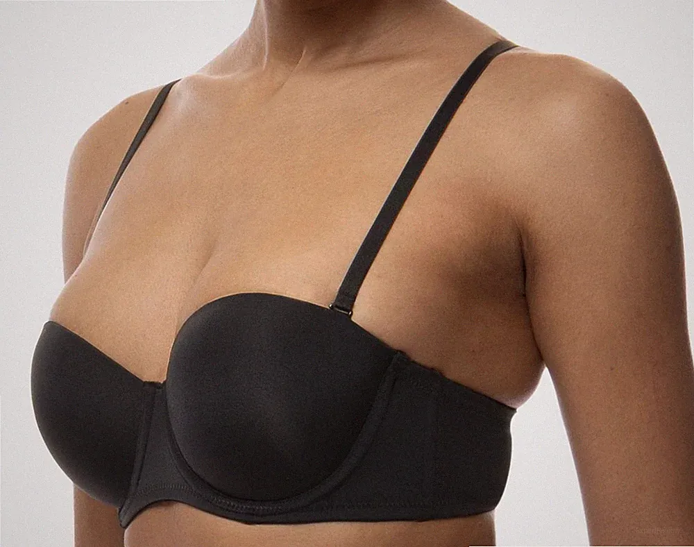 DORINA Michelle D17193 Balconette Bandeau BH BalconyBra abnehmbareTräger schwarz