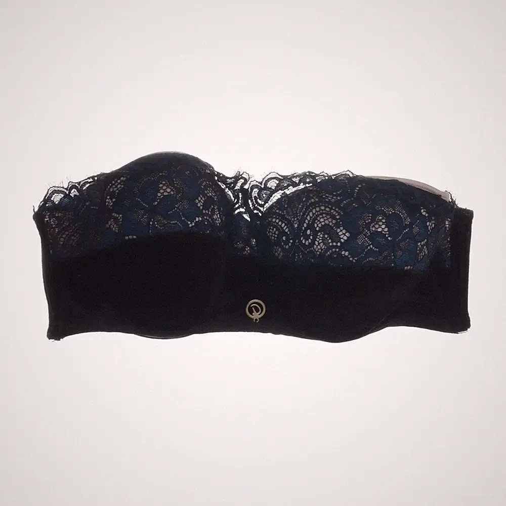 Doutzen's Stories by Hunkemöller, Bandeau-BH, Größe: 75C, Schwarz/Blau #K5M