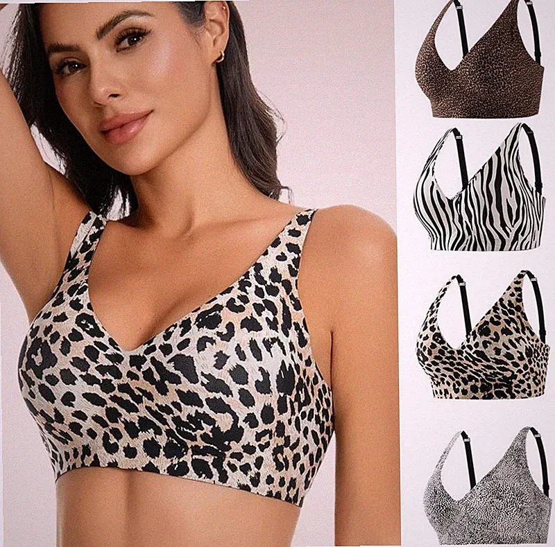 Drahtloser weicher Push-up-Jelly-BH für Damen voll stützend älterer Liftback-Unterwäsche