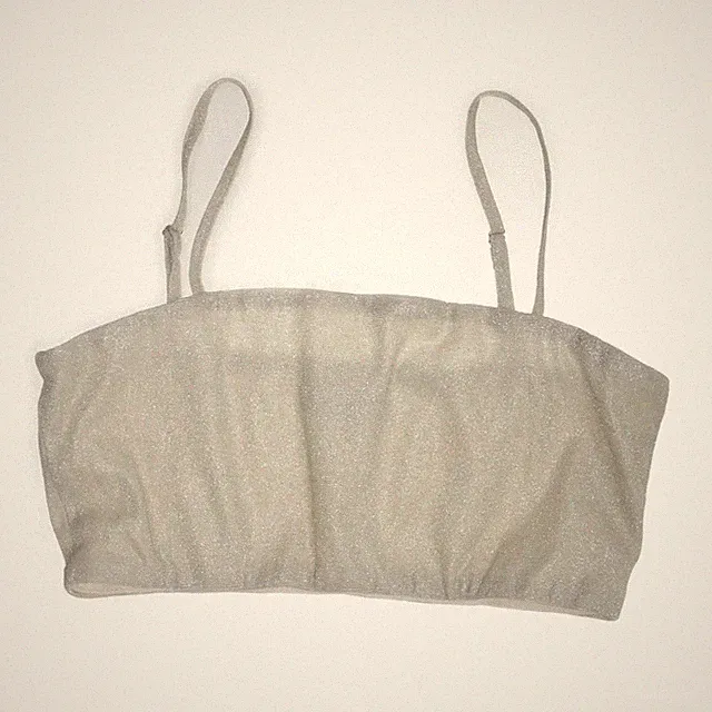 Eight Paris, Bandeau-BH, Größe: S, Silber, Polyester, Einfarbig, Damen #kb9