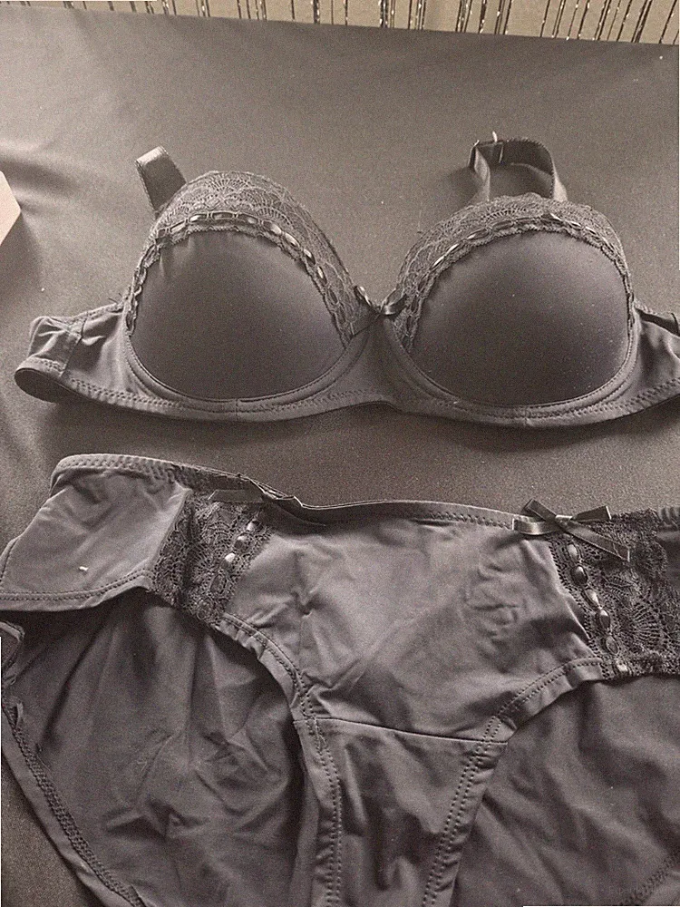 Eleganter Lingerie-Set (BH & Panty) von Janina – Schwarz – Gr. S (36/38)