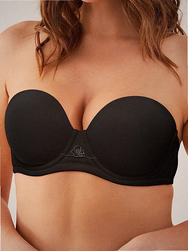 Eleganter schwarzer 6 in 1 Multi Funktions BH für große Größen Billig24