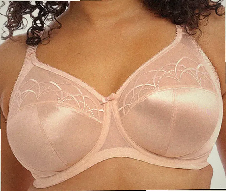 Elomi Cate Latte Gr.75F UK 34E Vollschalen-BH mit Unterbrustband Satin glänzend