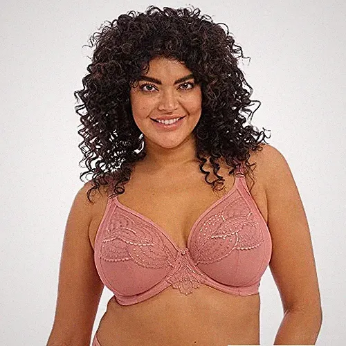 Elomi Damen Plunge-BH Priya mit Bügel in Übergröße, rosegold, 40H