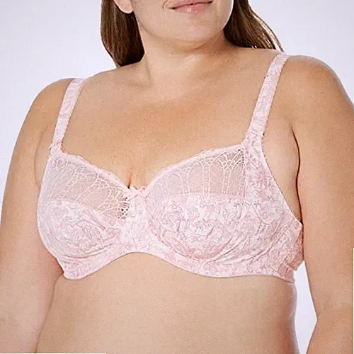 Elomi Damen Übergröße Full Coverage, Peachy Tiger, 34H
