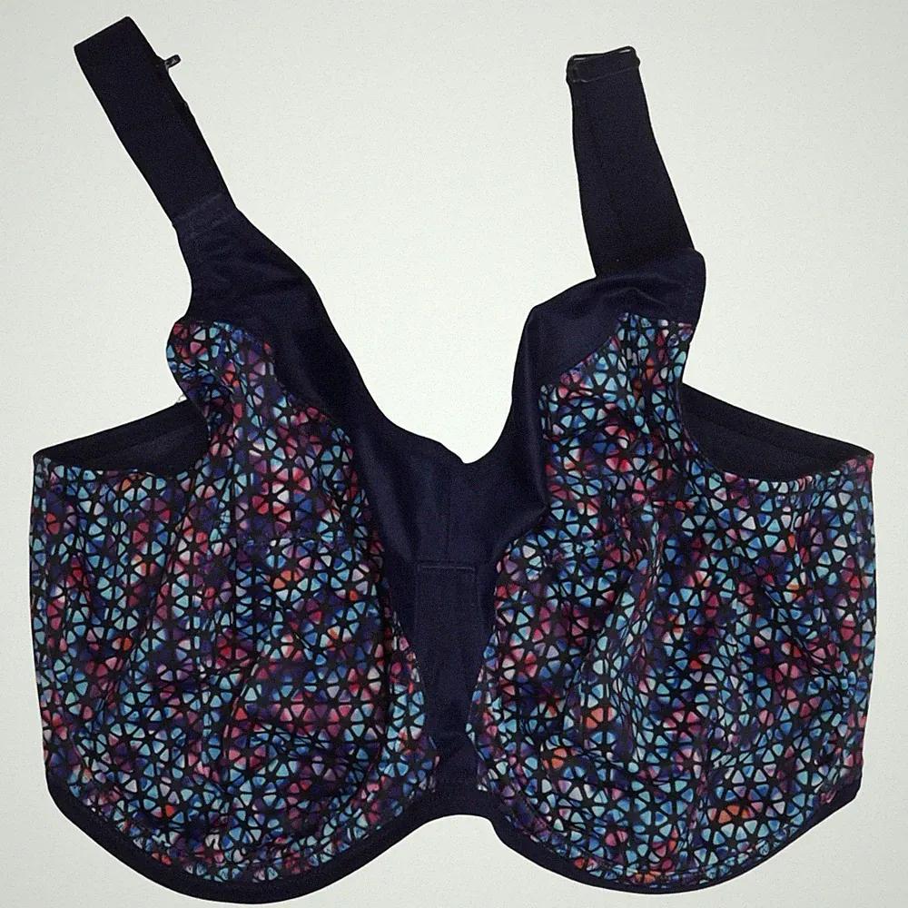 Elomi, Sport-BH, Größe: 80L, Energise, Blau/Mehrfarbig, Elasthan/Polyamid #Us0